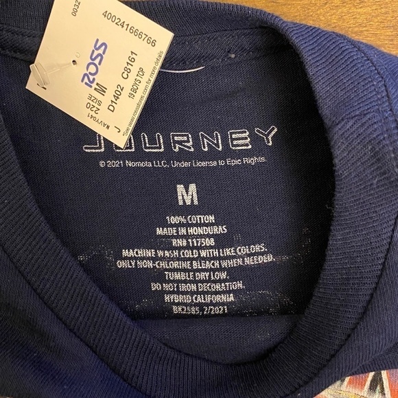 Journey NWT T Shirt, Retro Live Tour Concerts, Men’s, Navy Blue, Medium - Picture 5 of 7